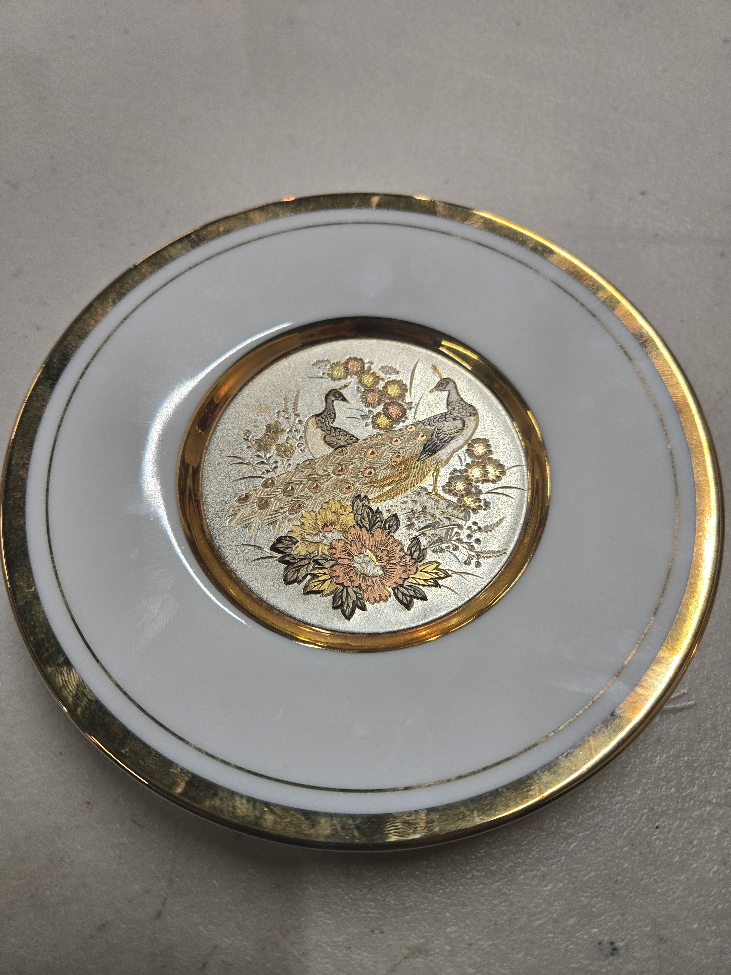 24k goldedge art of chokin plate