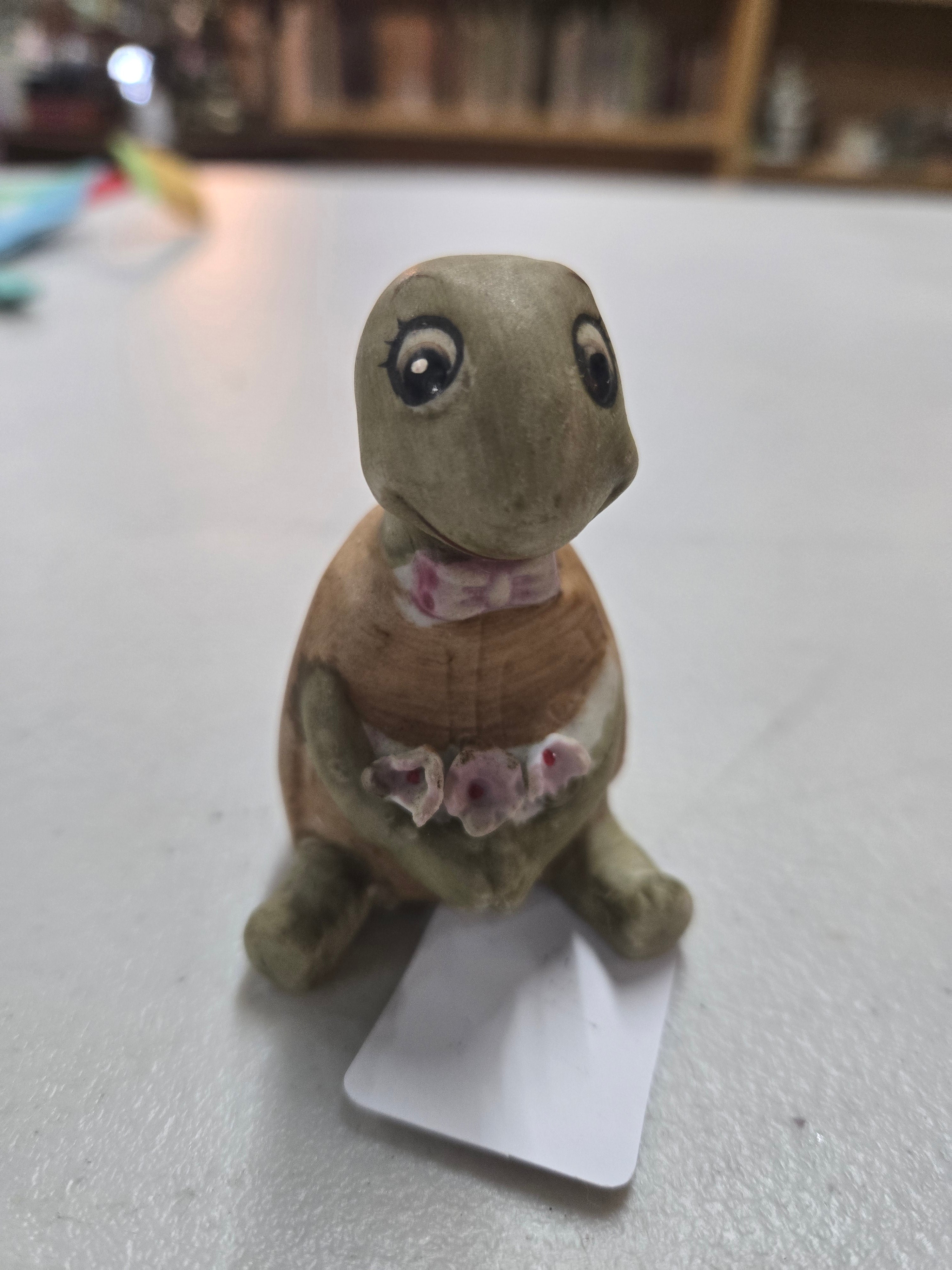 Vintage kitsch anthropomorphic turtle