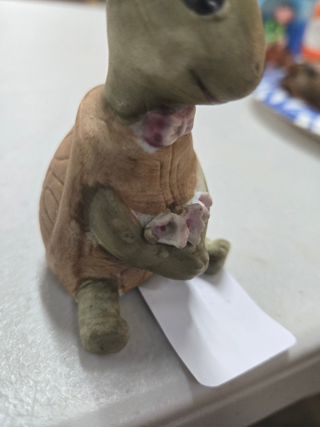 Vintage kitsch anthropomorphic turtle