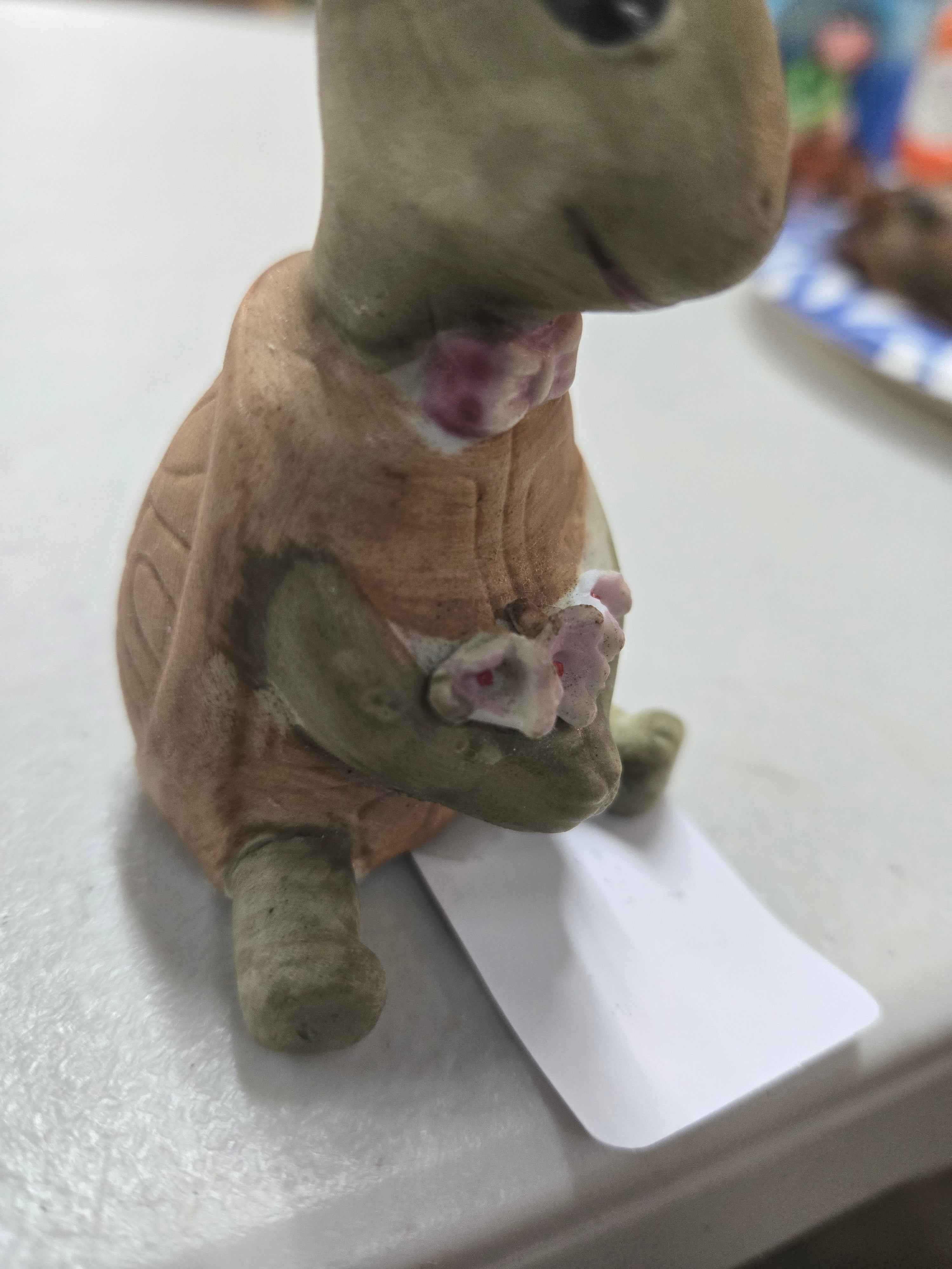 Vintage kitsch anthropomorphic turtle